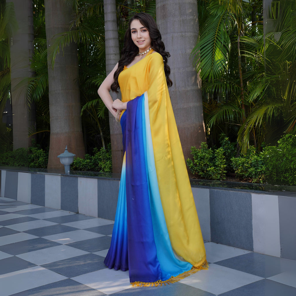 Half and Half Saree