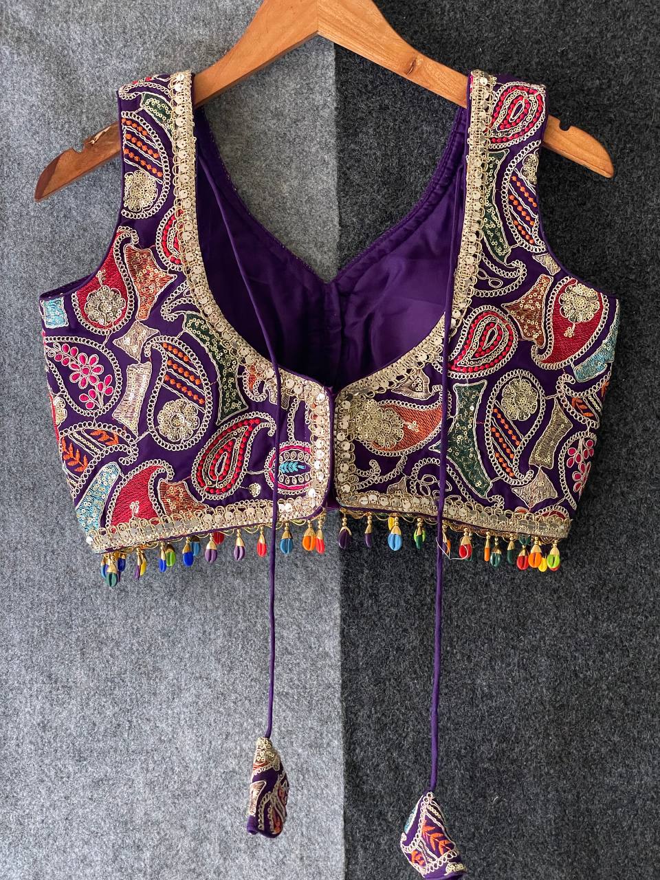 Navratri Special Partywear Kodi Lace Thread Work Blouse