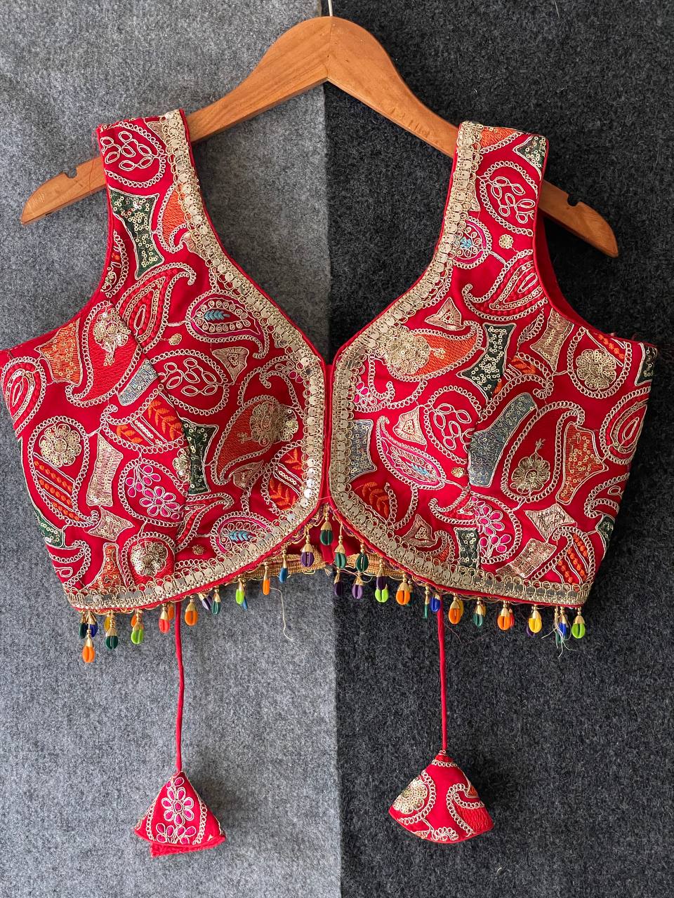 Navratri Special Partywear Kodi Lace Thread Work Blouse