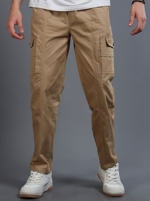 Beige Cargo Pants