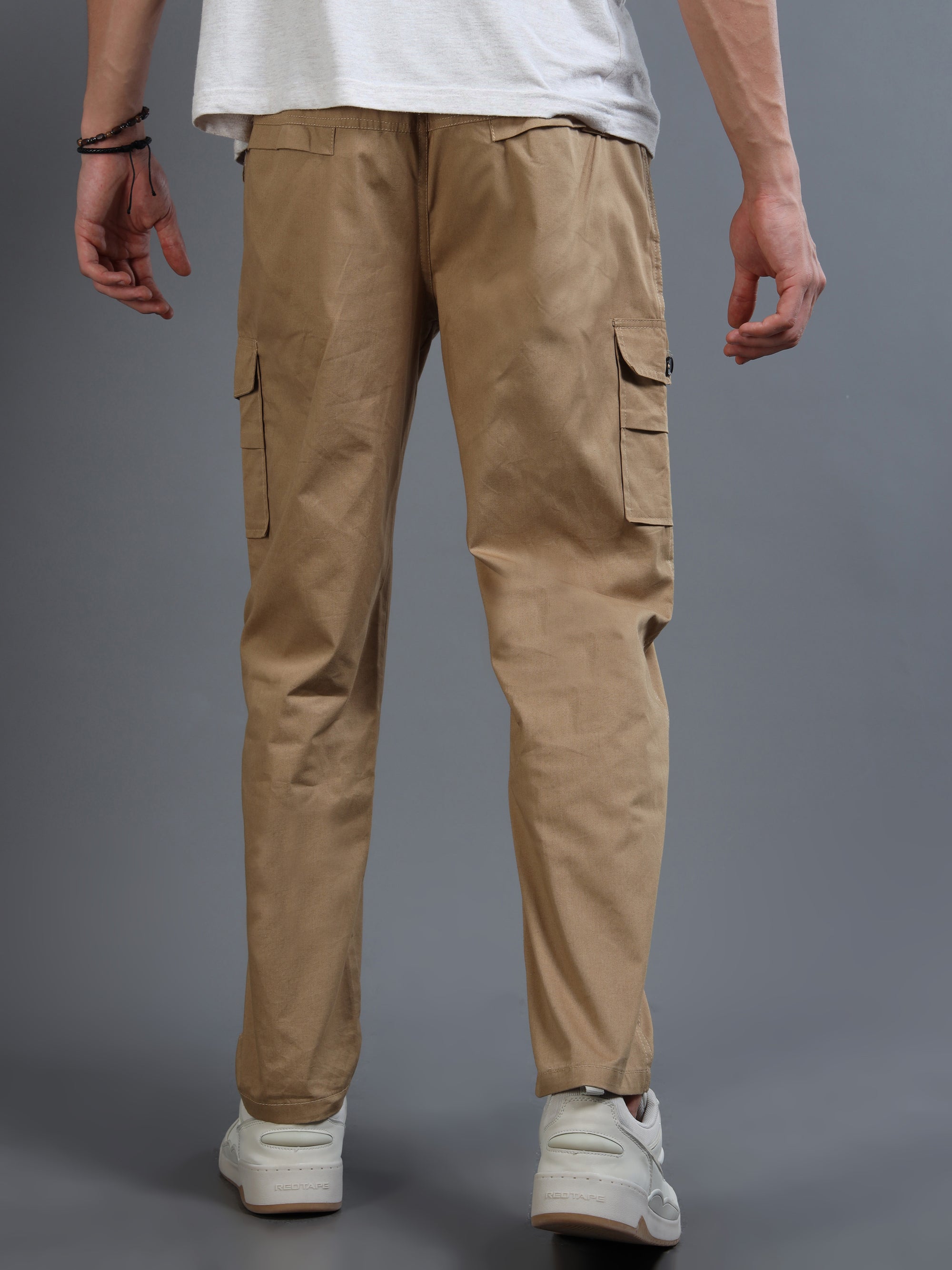 Beige Cargo Pants