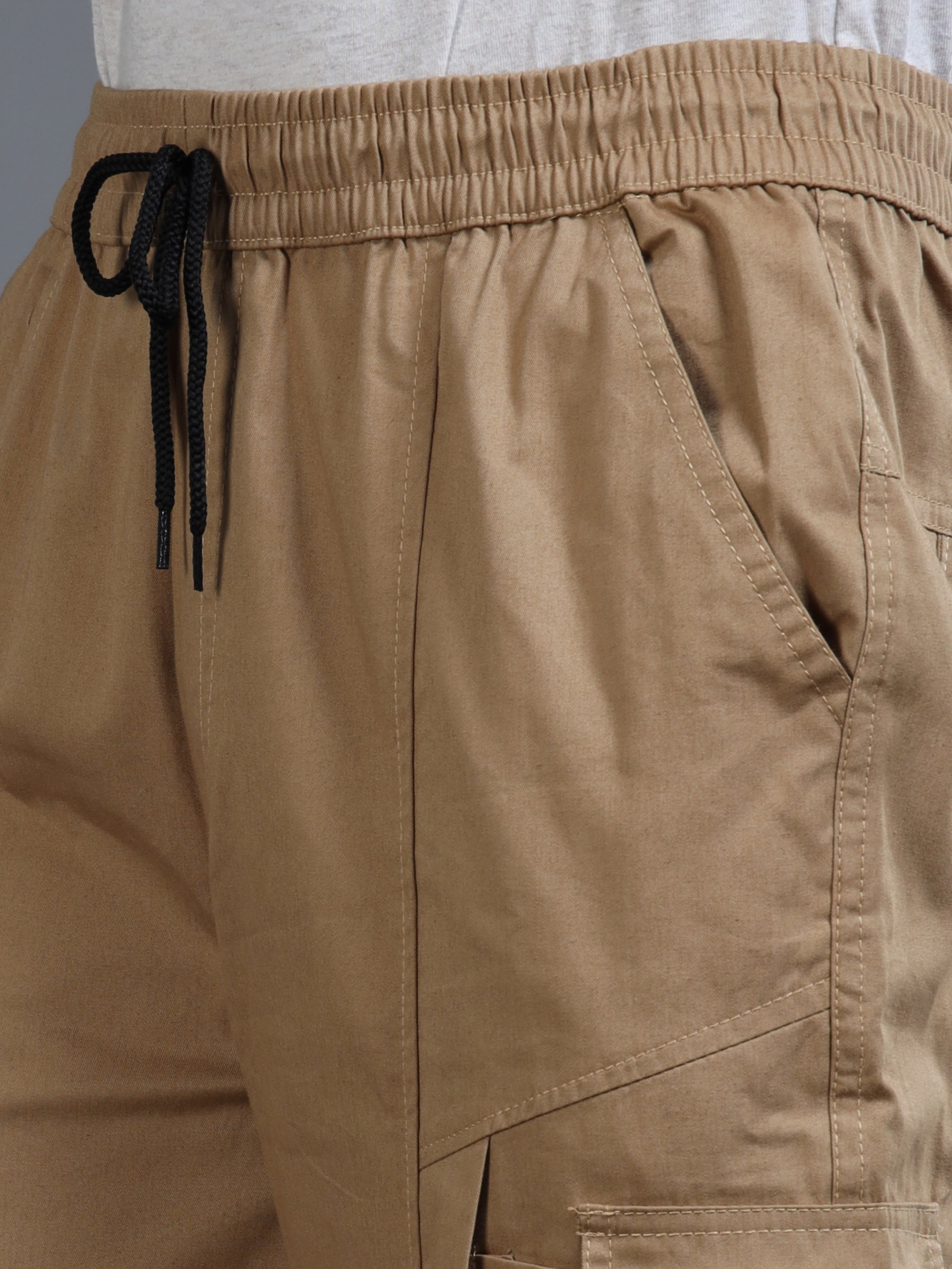 Beige Cargo Pants